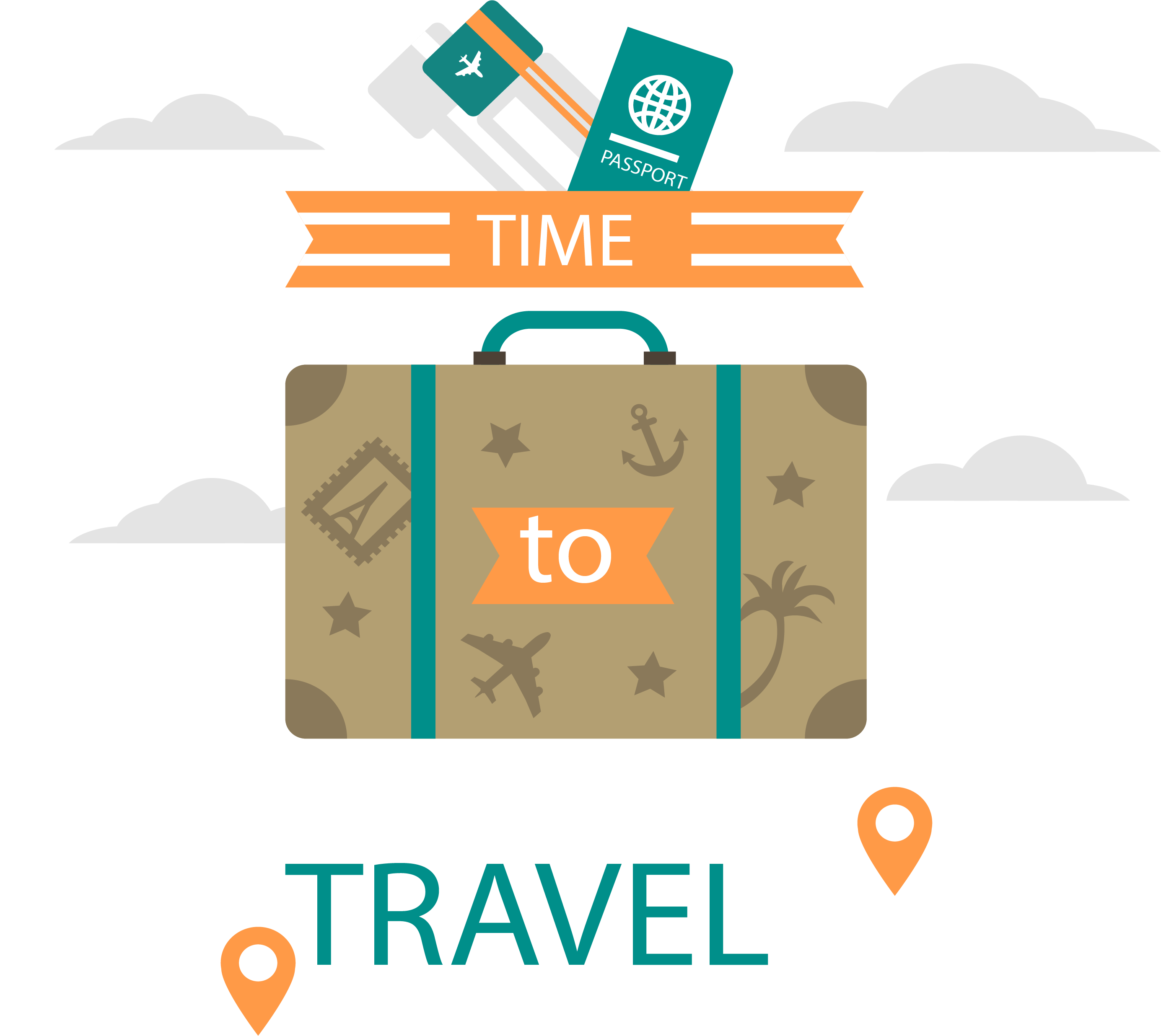 baggage travel suitcase take your luggage to travel