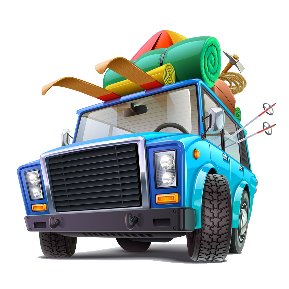 car travel royalty free illustration hand painted cartoon driving car to travel