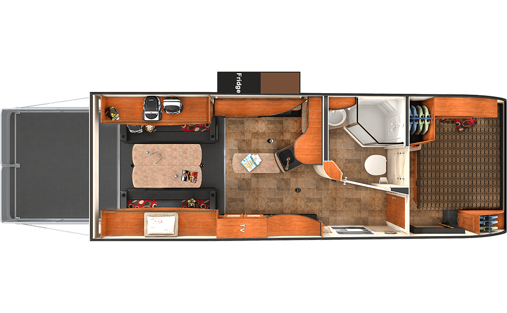 caravan floor plan trailer travel toy phone