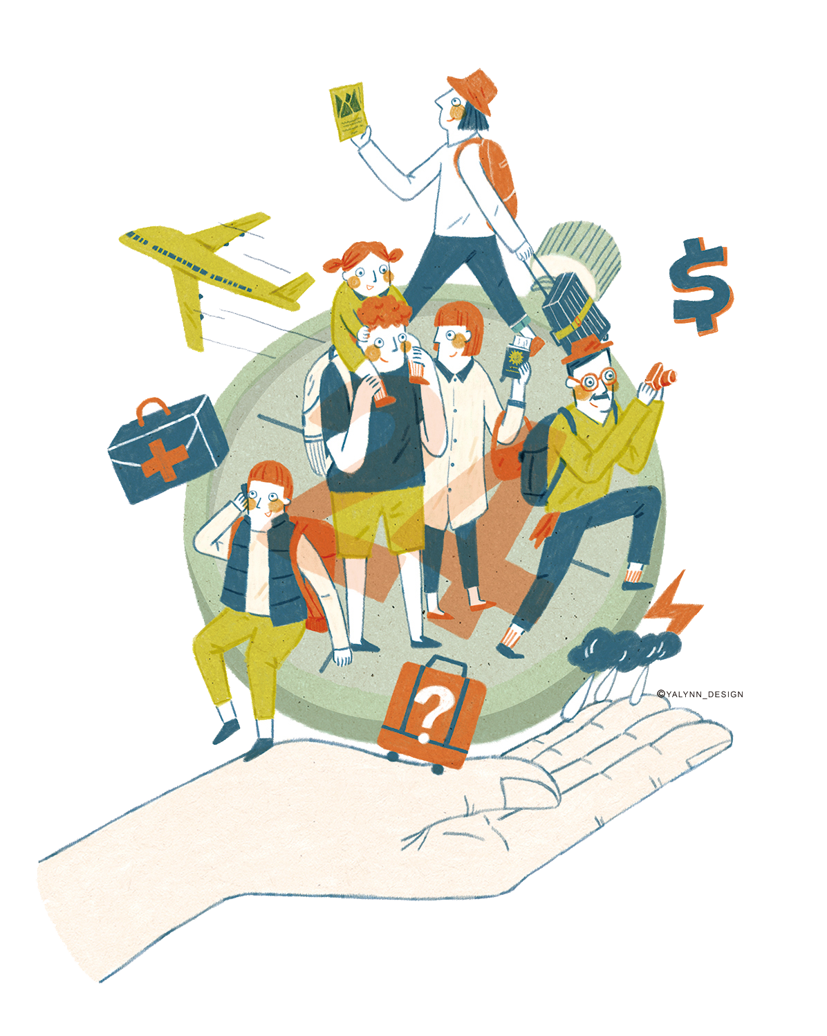 cartoon flat design illustration flat cartoon people travel