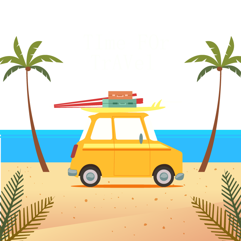 beach disc jockey sand vector travel