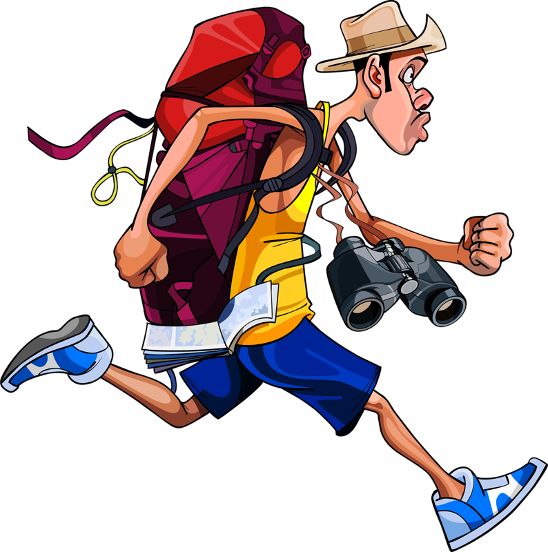 cartoon travel clip art to travel boy