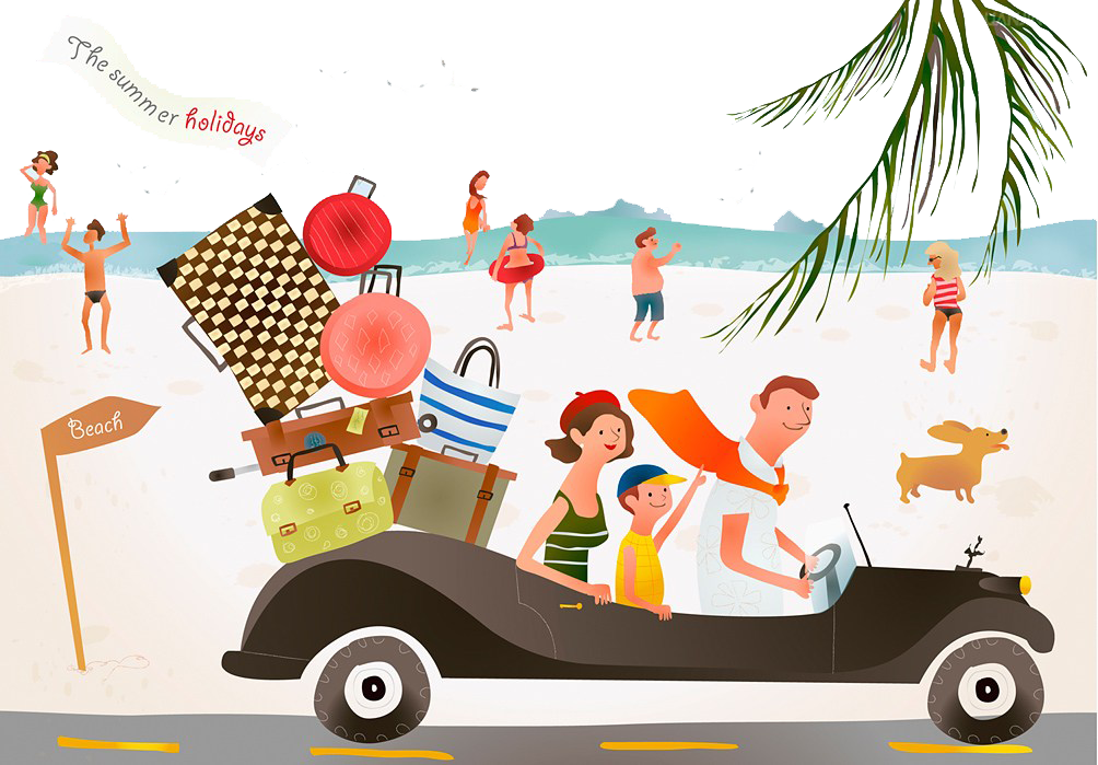 cartoon travel getty images drawing illustration family to travel
