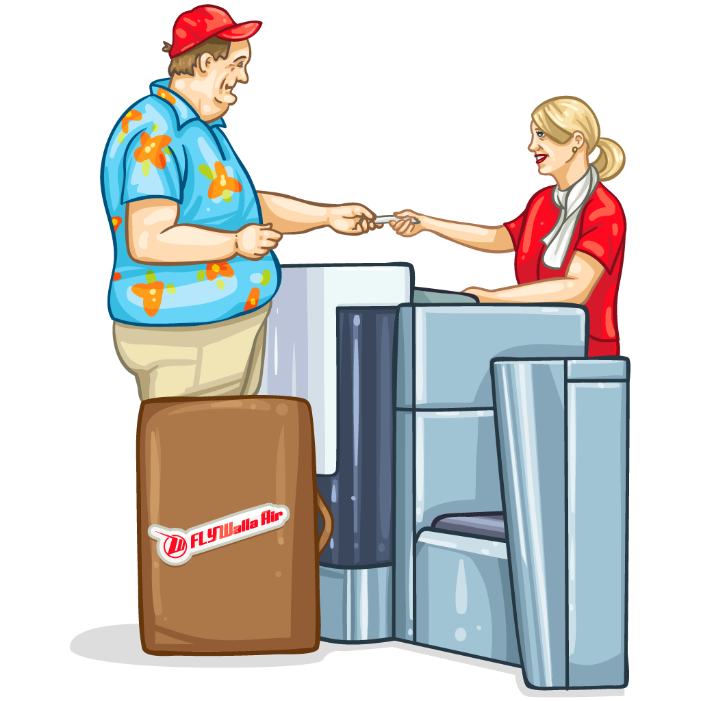 check in phrasal verb desk practical idioms travel airport 2