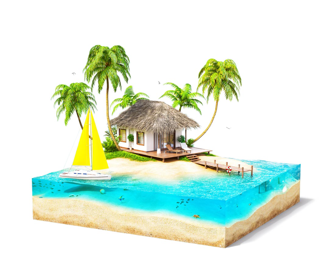 bora bora island vacation travel hotel exquisite three dimensional island