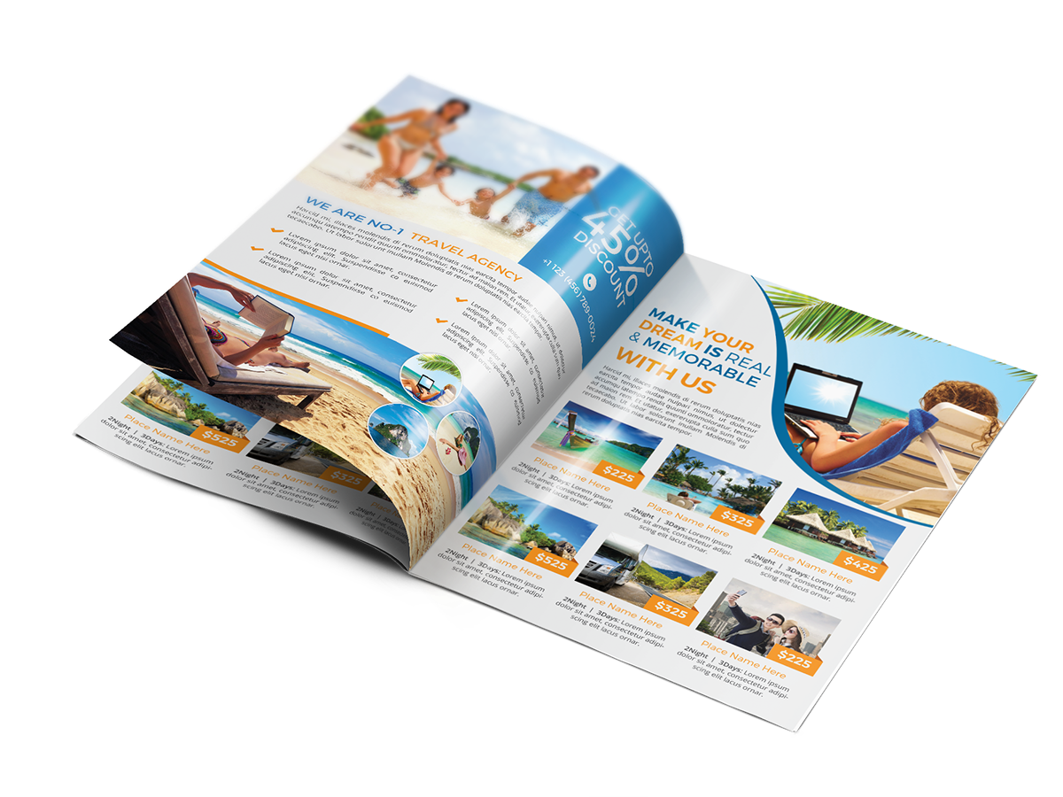 brochure flyer travel