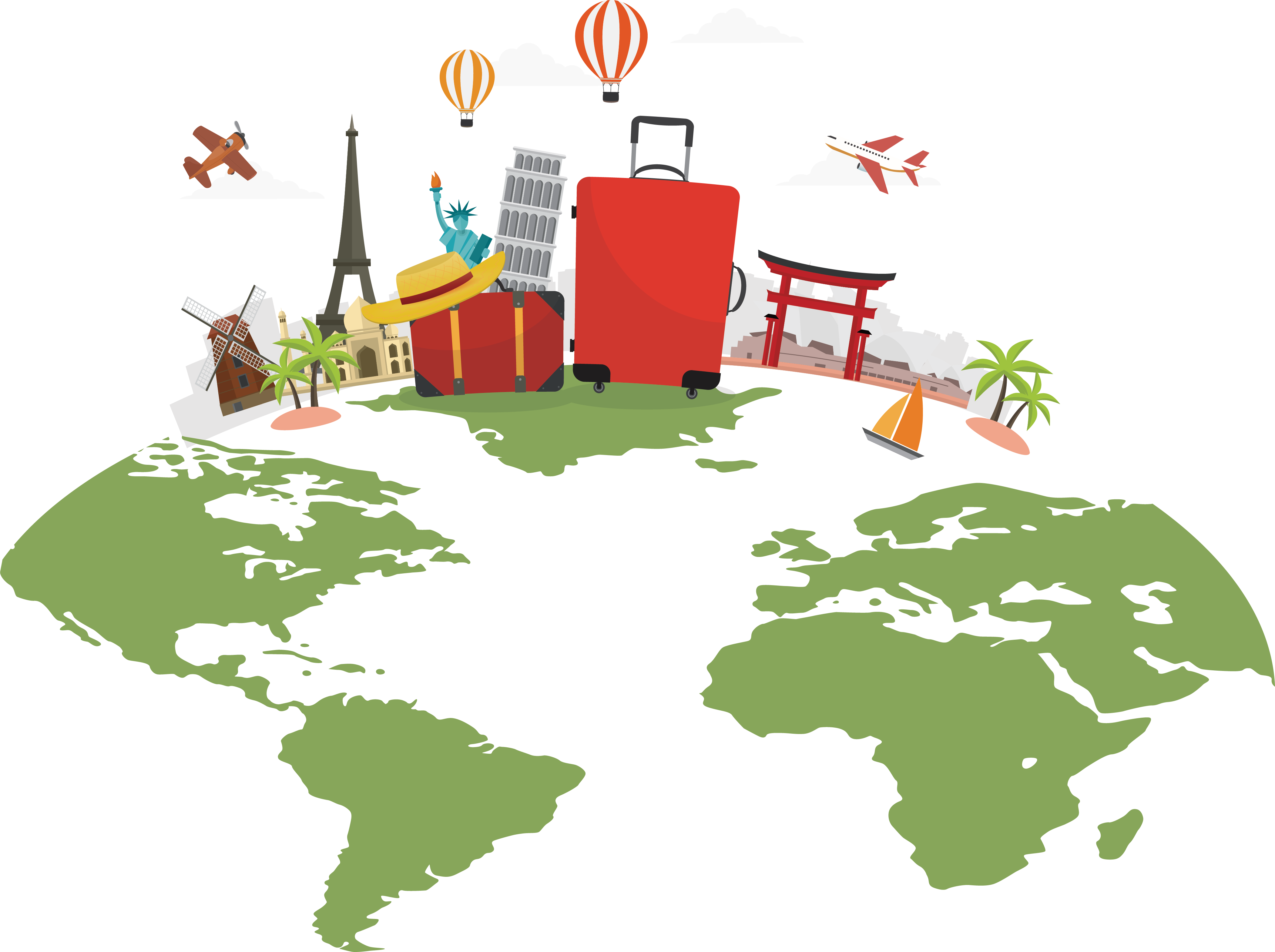 competitive landscape information world travel poster