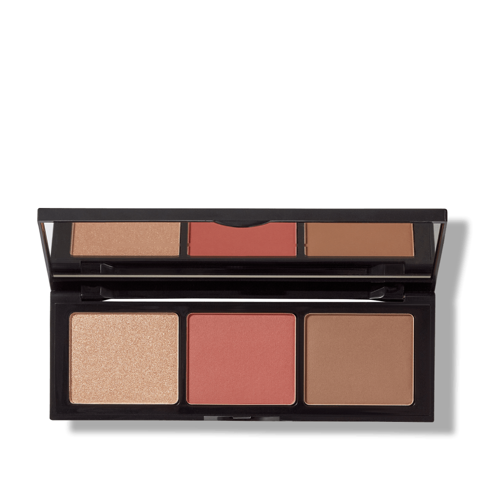 cosmetics palette travel bronzer face powder eyeshadow compact