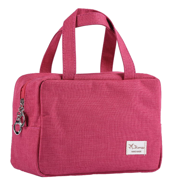 cosmetics toiletry bag handbag suitcase red travel kits