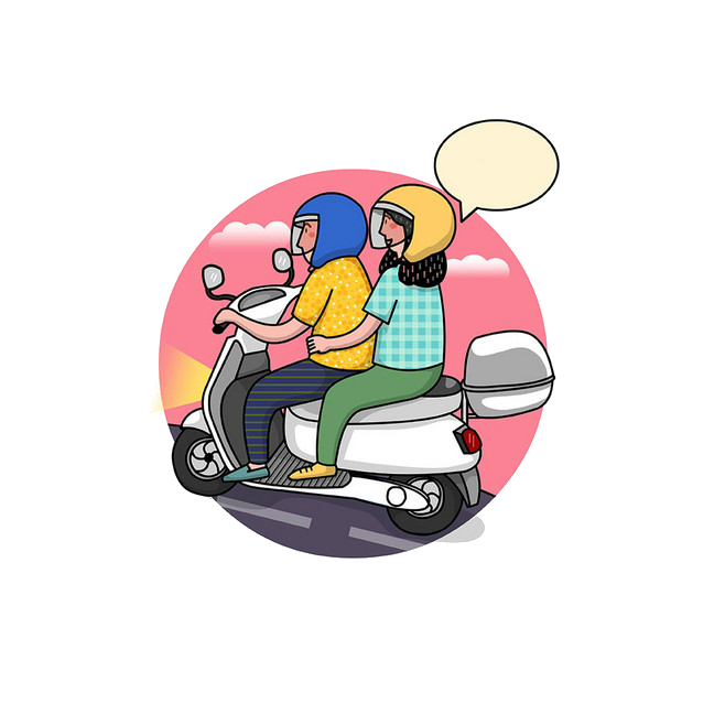 designer illustration couple travel