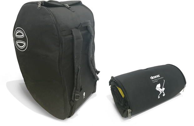 Black Padded Stroller Carry Bag