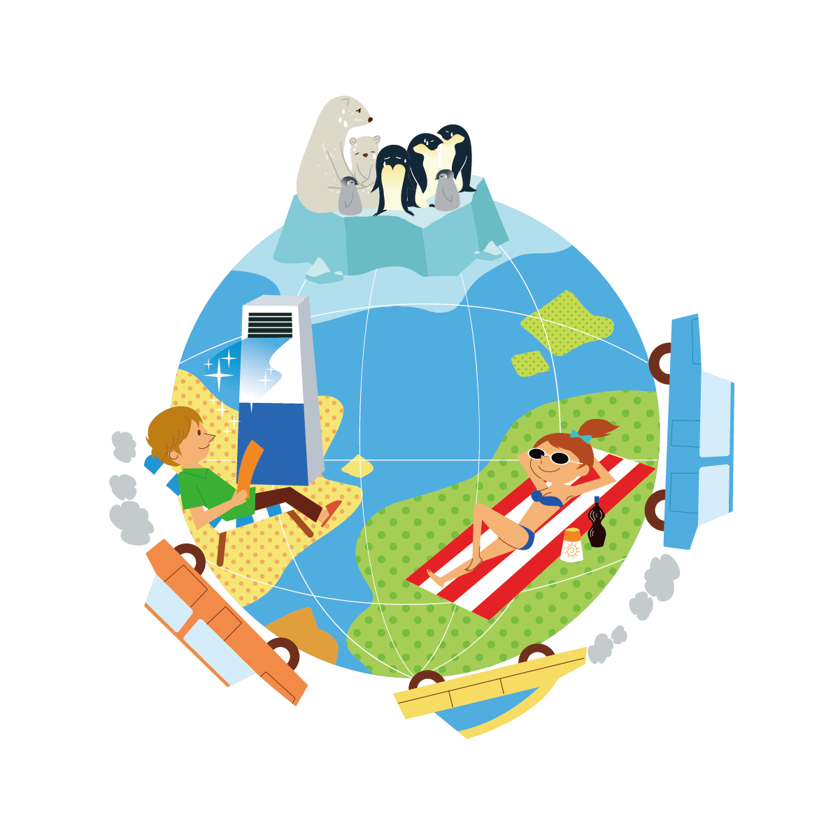 earth environment icon global travel