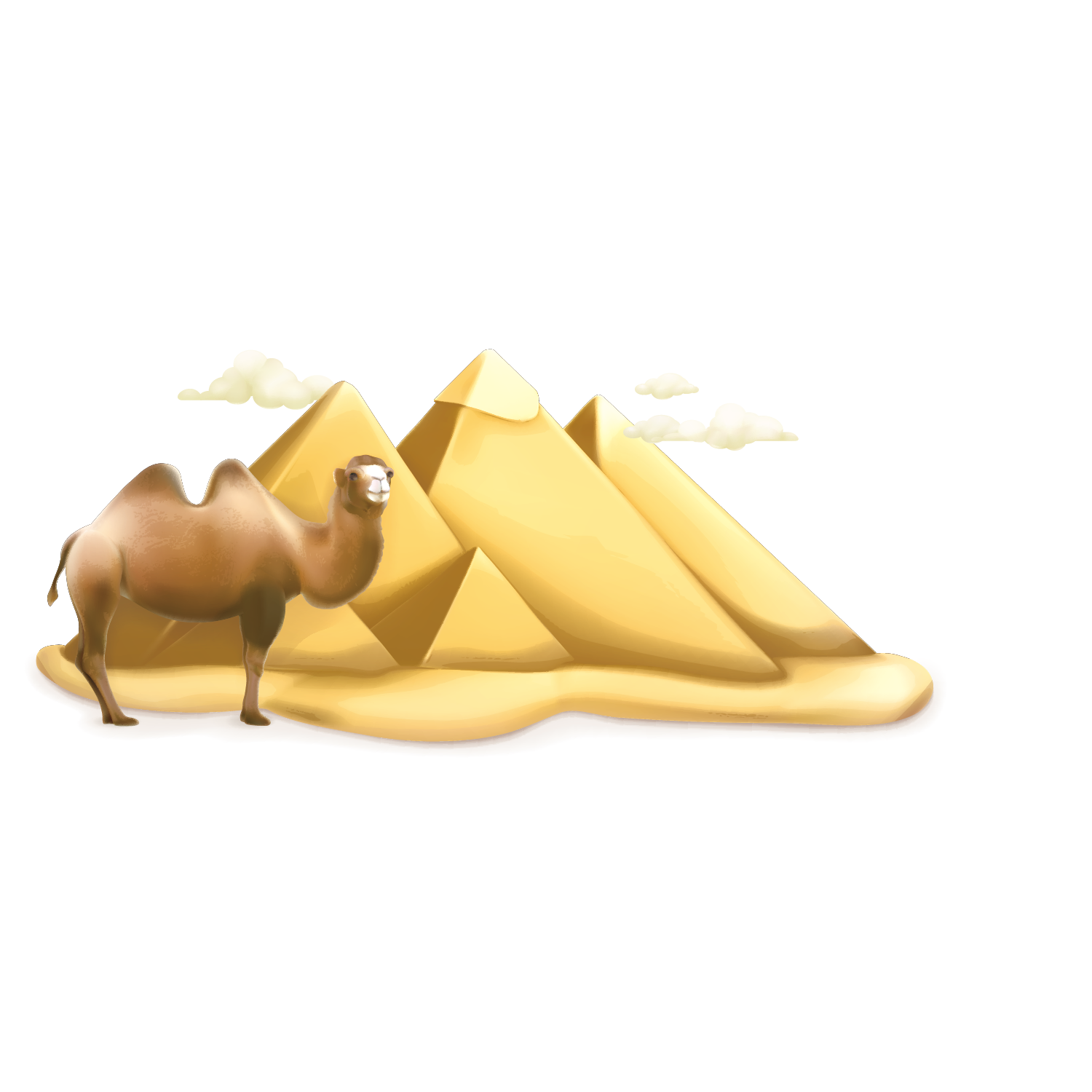 egyptian pyramids cairo giza pyramid complex ancient egypt vector material pattern outbound travel global tourism