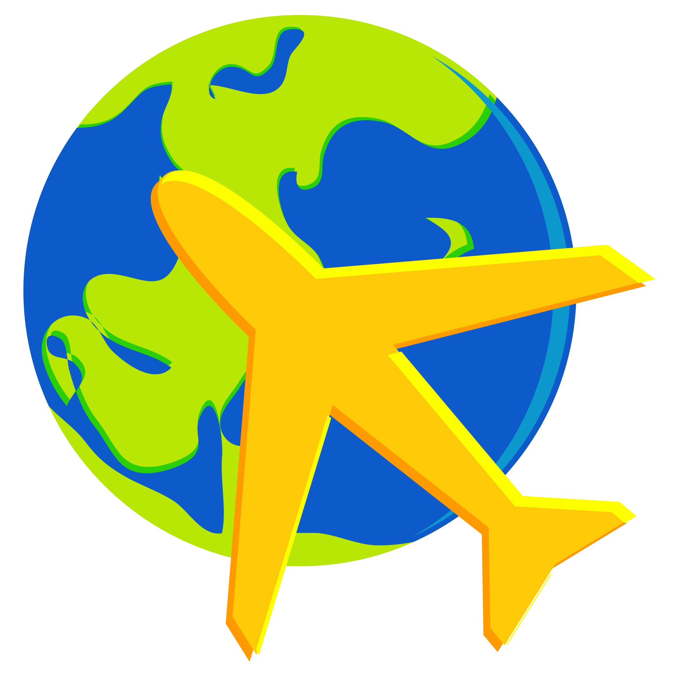 euclidean vector clip art cartoon vector hand painted earth plane travel icon