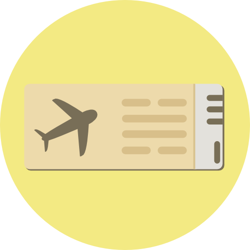 flight airline ticket travel computer icons khaki vector
