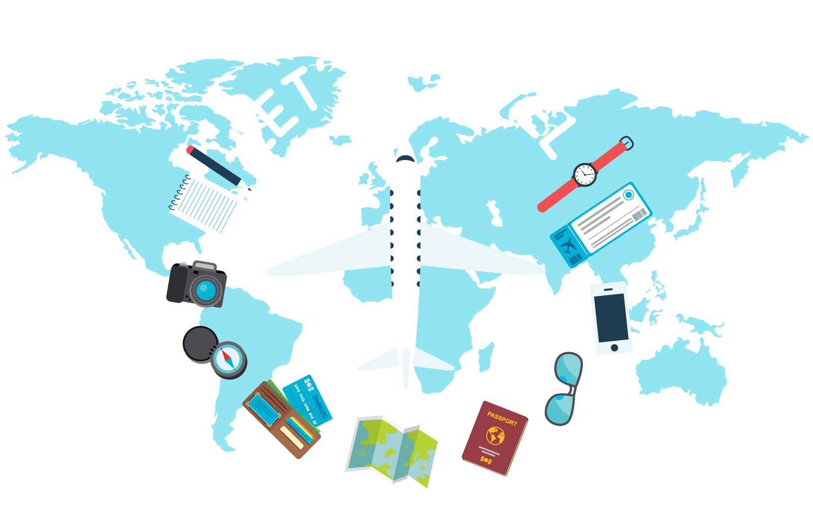 euclidean vector clip art vector travel around the world