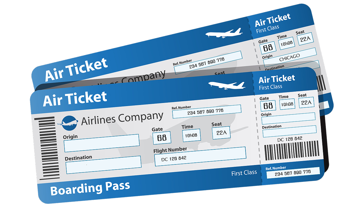 flight airplane airline ticket travel airplane