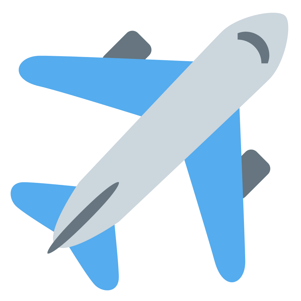 flight airplane travel emoji vacation plane