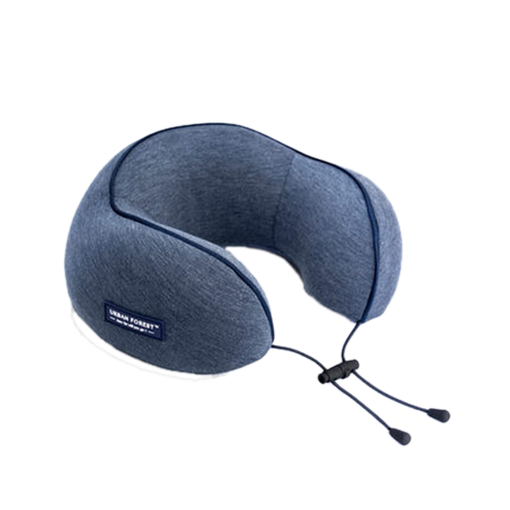 eye pillow neck sleep travel blue grey simple u pillow
