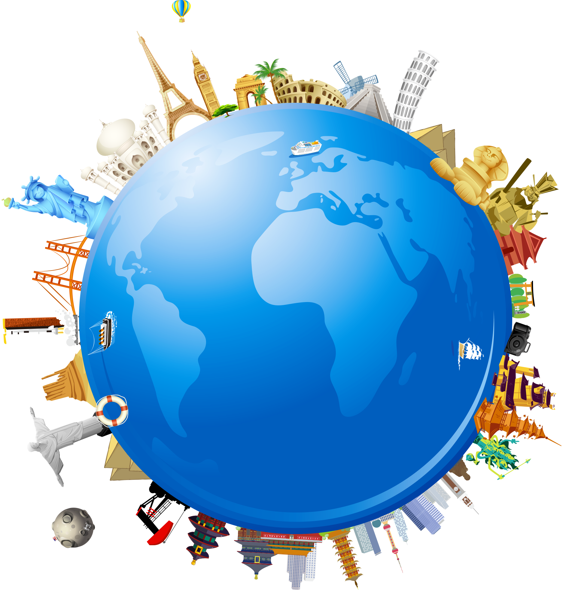 global earth globe travel world architecture