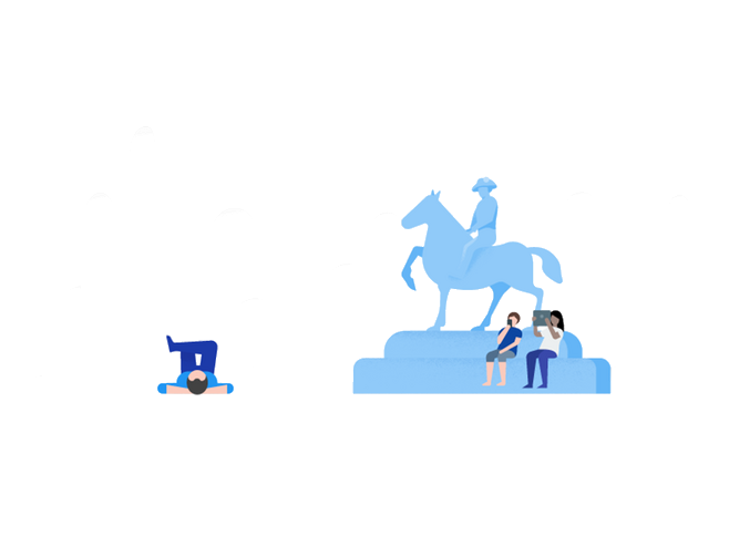 google i o dribbble illustration blue travel travel