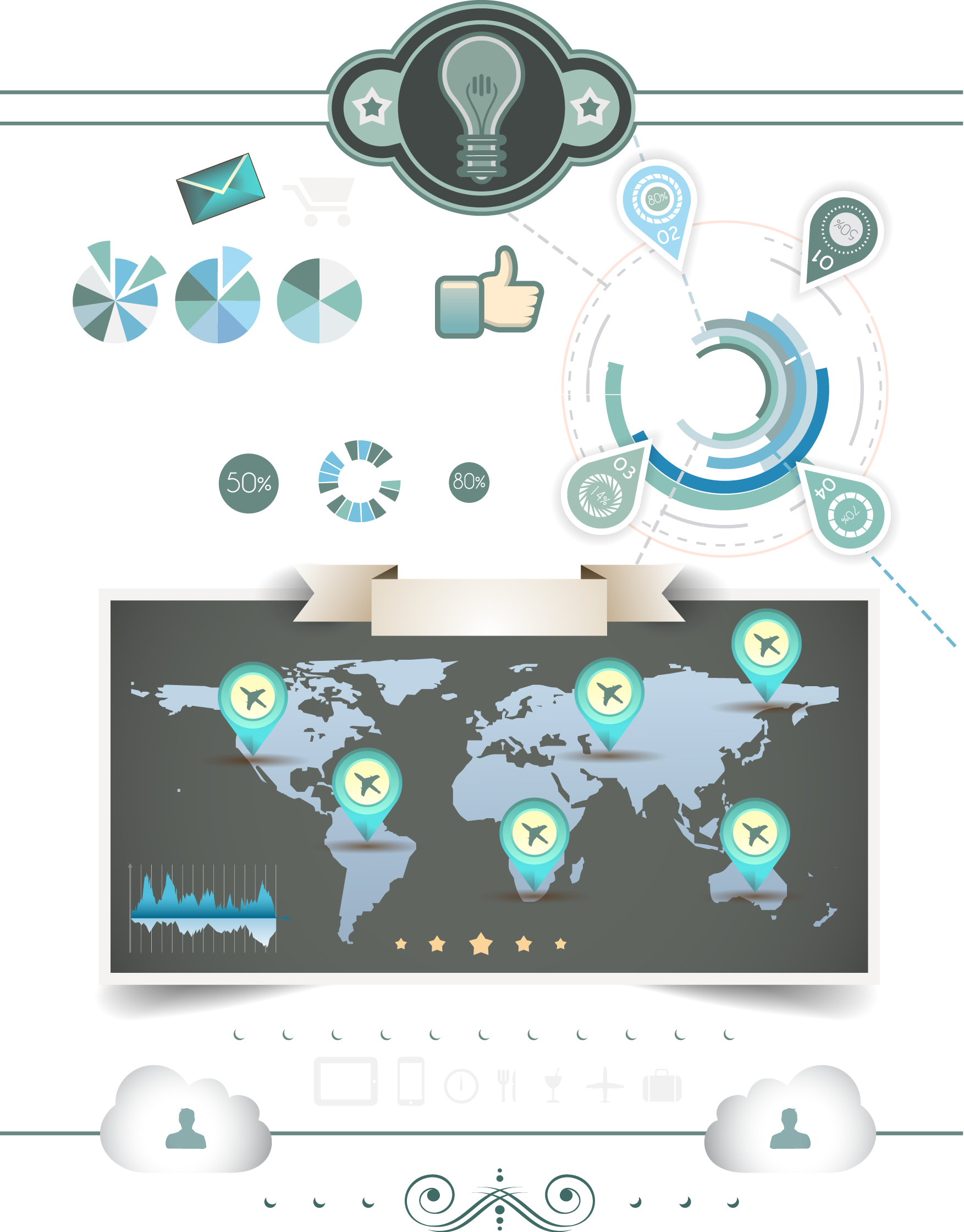 graphic design infographic travel travel vector material
