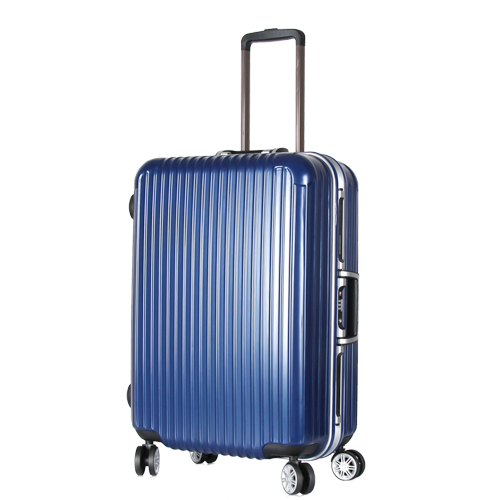 Navy Blue Hard-Shell Rolling Suitcase