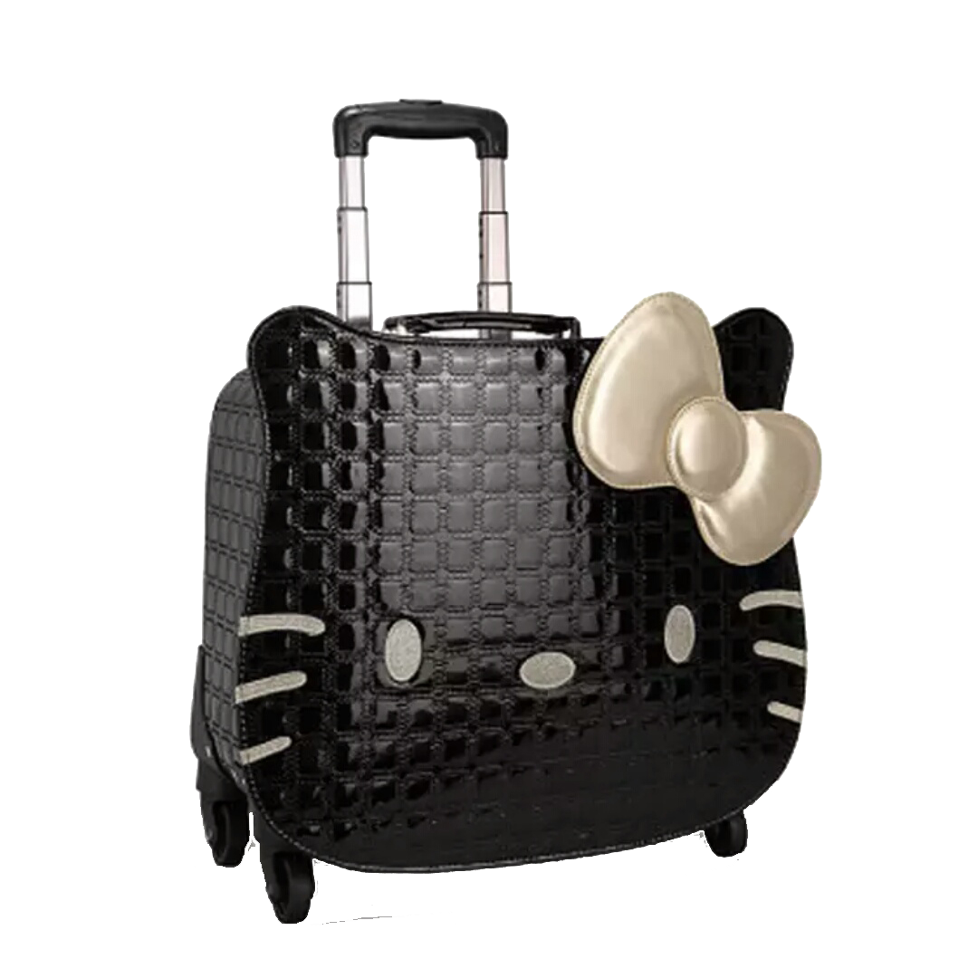 hello kitty suitcase travel black hello kitty suitcase