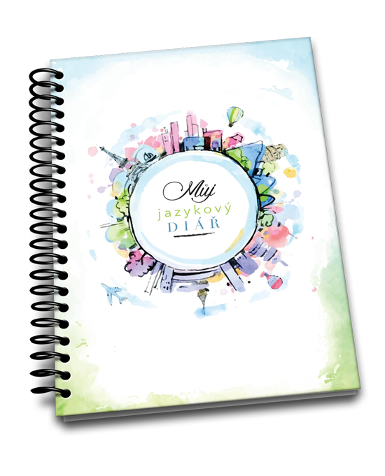 Spiral Notebook with Watercolor Globe Cover
