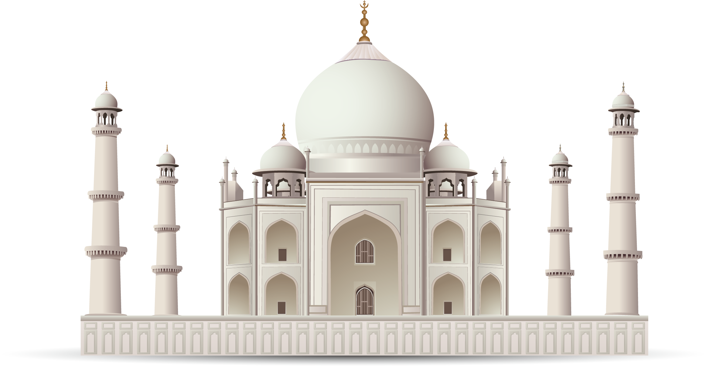 india swachh bharat abhiyan tourism travel vector taj mahal