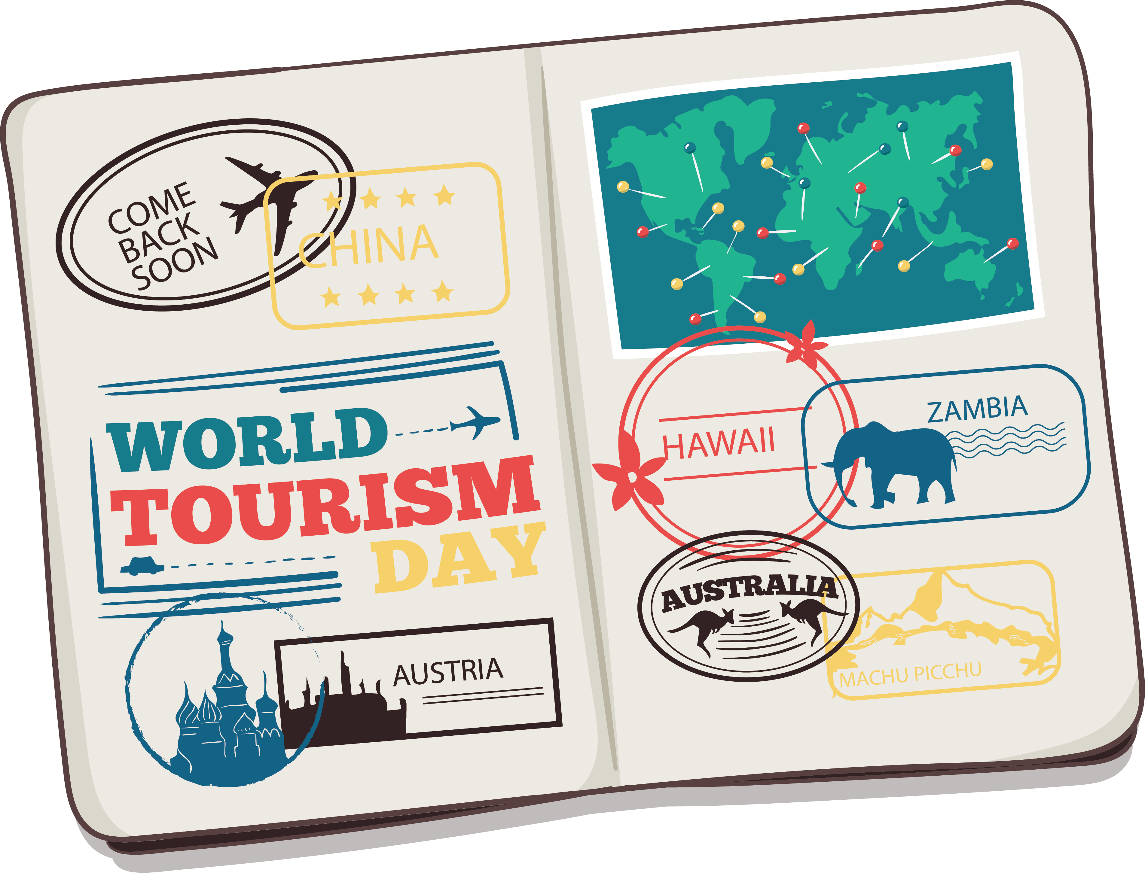 international passport travel visa euclidean vector icon tourist passport