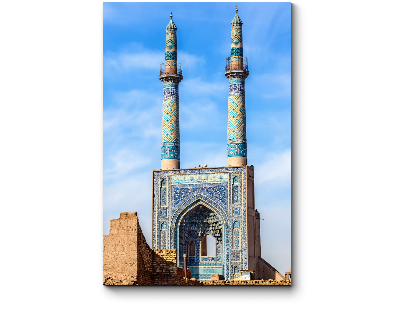 jameh mosque of yazd travel interests section of the islamic republic of iran in the united states stock photography travel