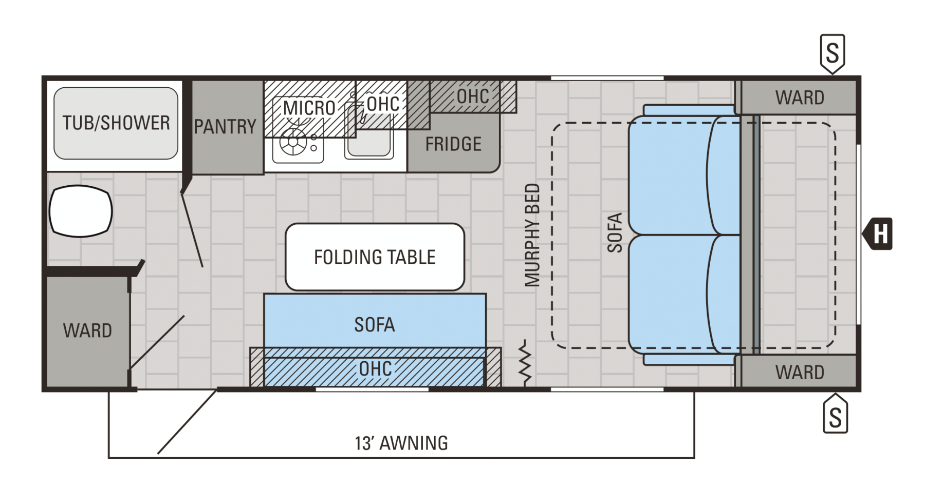 jayco inc caravan campervans floor plan popup camper travel tools