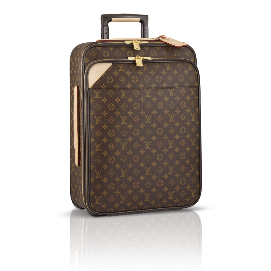 Brown Monogram Canvas Rolling Suitcase