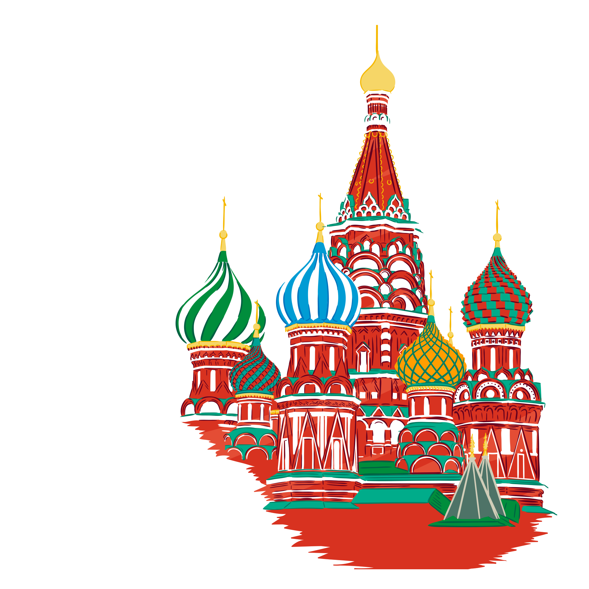 moscow atlantis travel doo english russian spanish russia illustration