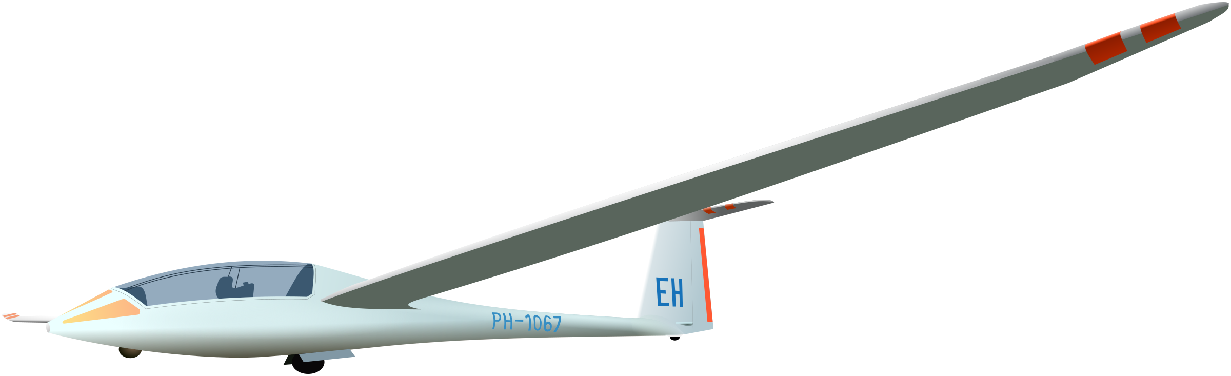 motor glider aircraft air travel aerospace engineering glider clipart