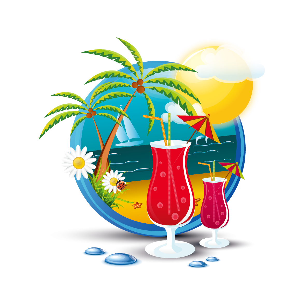 myrtle beach travel clip art creative summer vacation