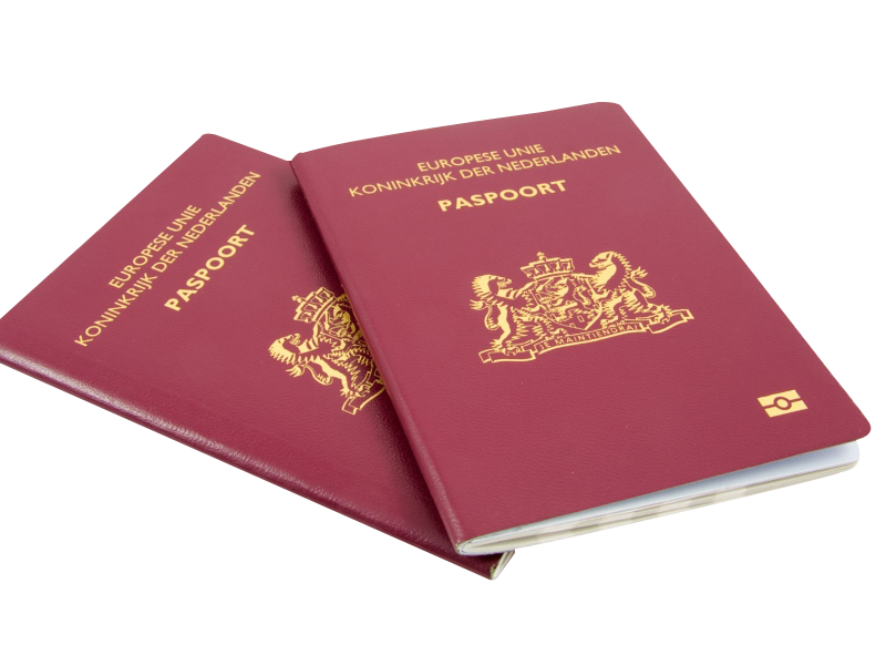 netherlands dutch passport travel visa passport vector
