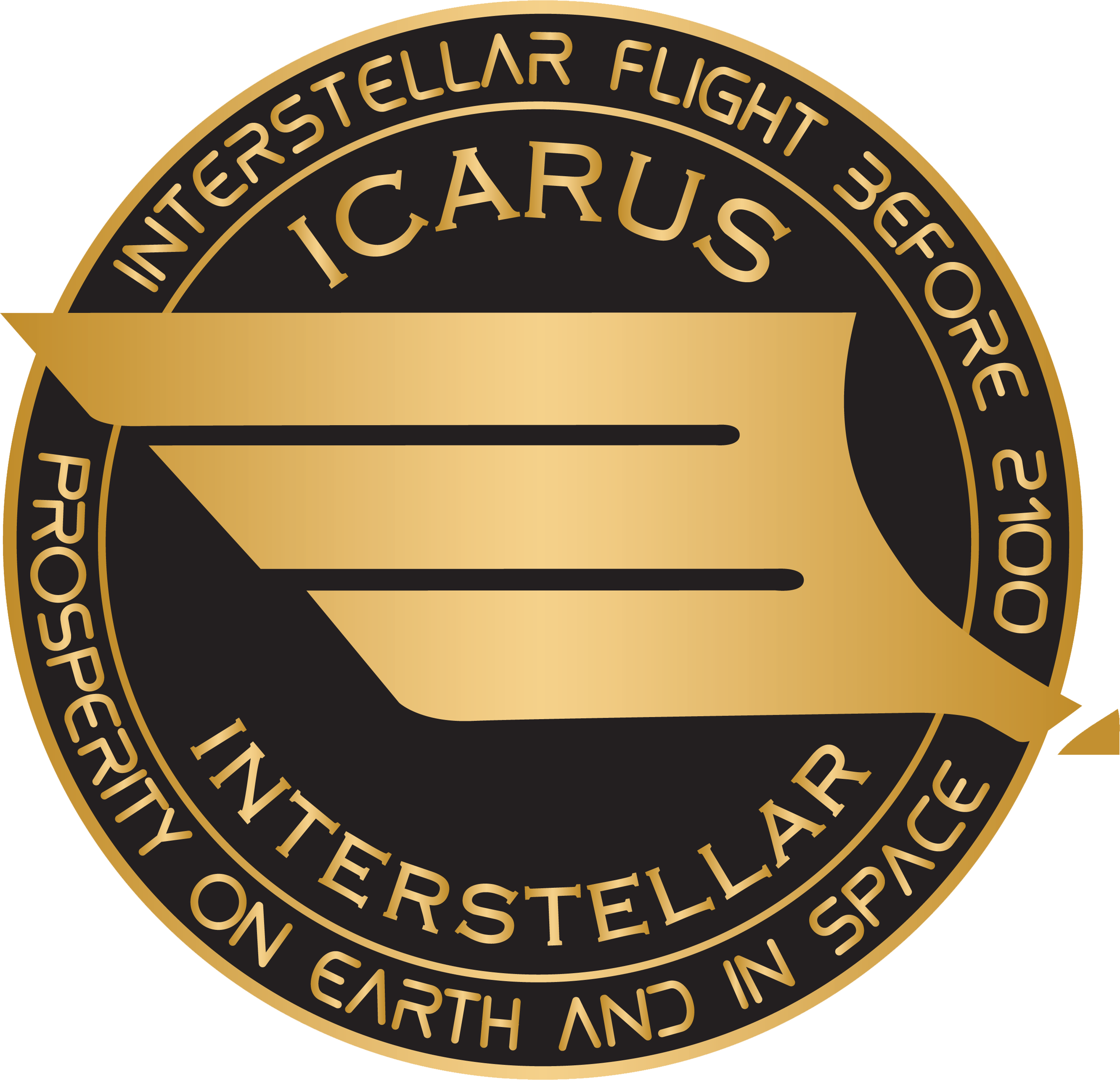 organization logo interstellar travel icarus interstellar circle wings