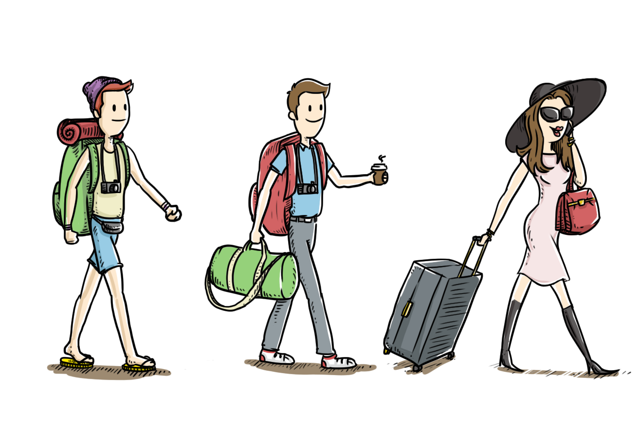 package tour travel backpacking doodle travel