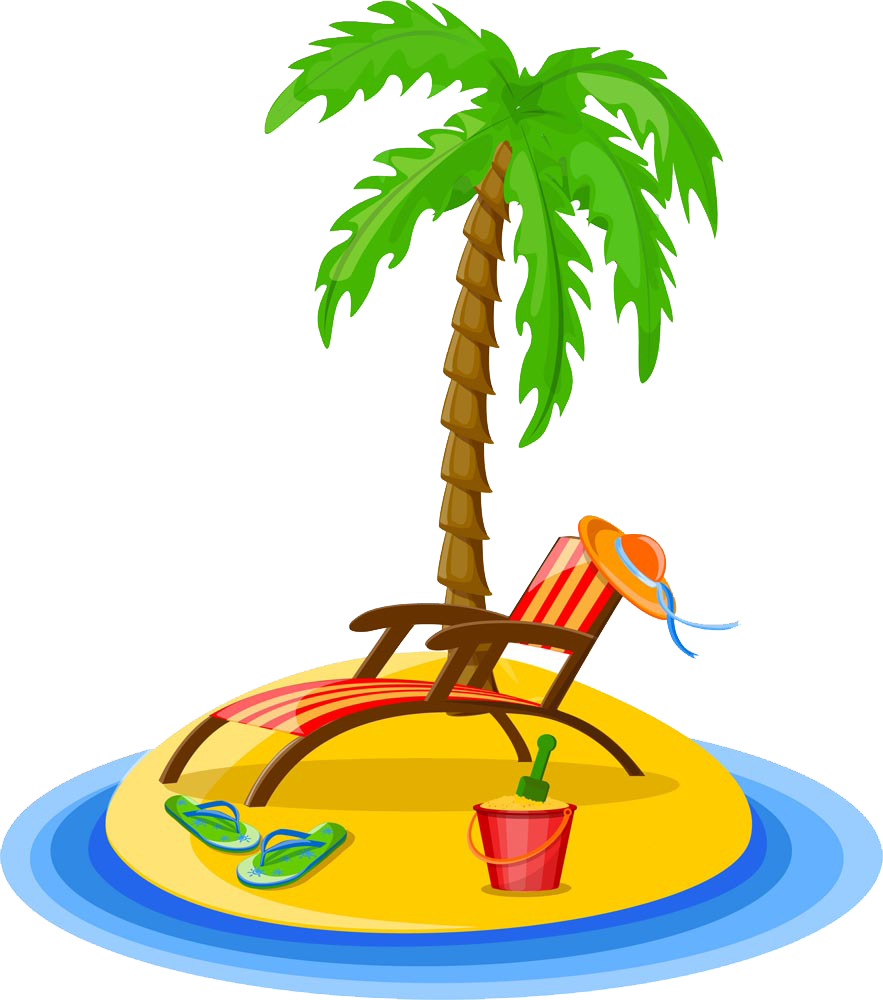 palm islands travel arecaceae illustration coconut tree painting