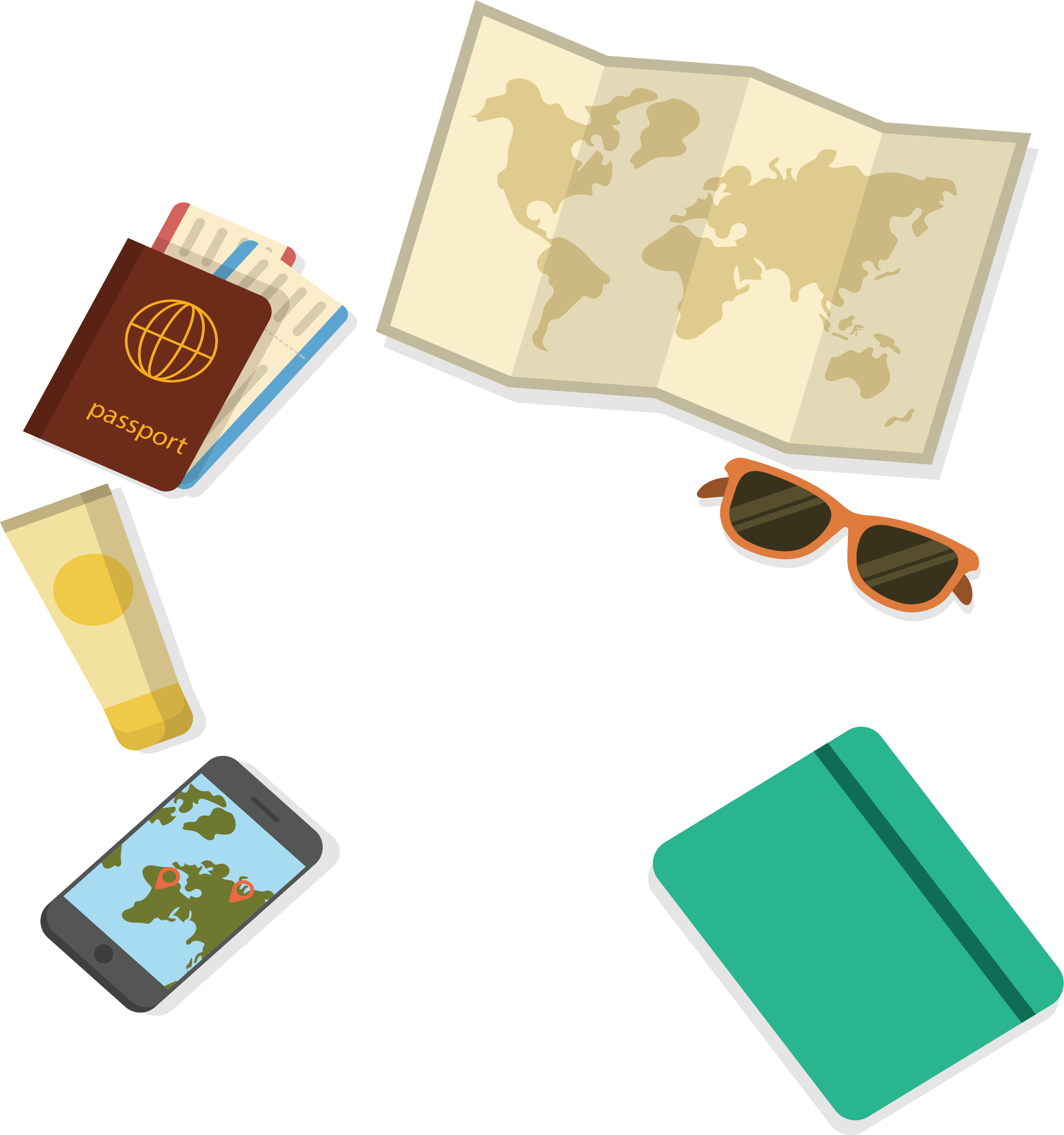 passport travel visa tourist map passport poster