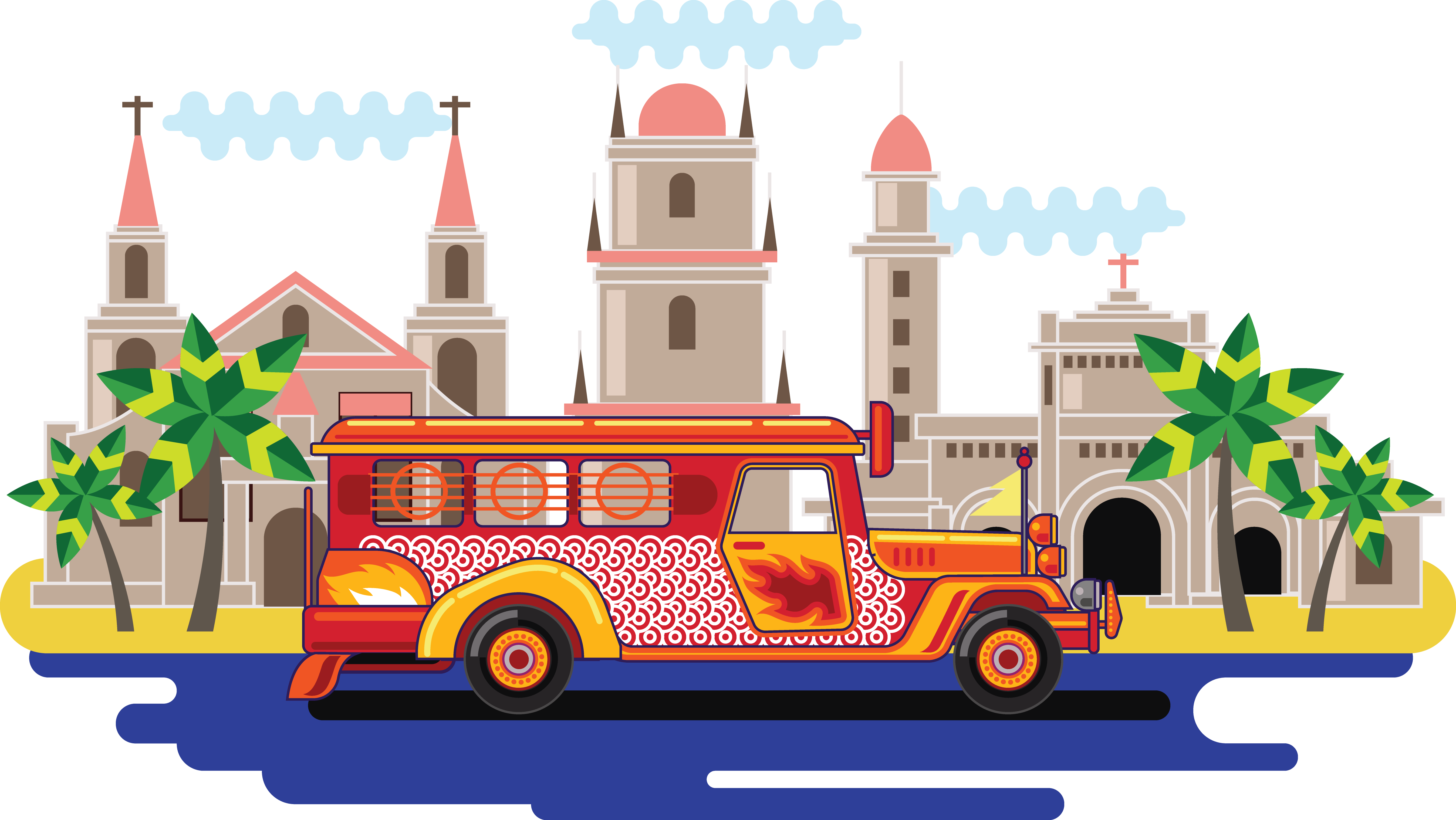 philippines tourism euclidean vector philippine rice traditional transportation travel tourist bus