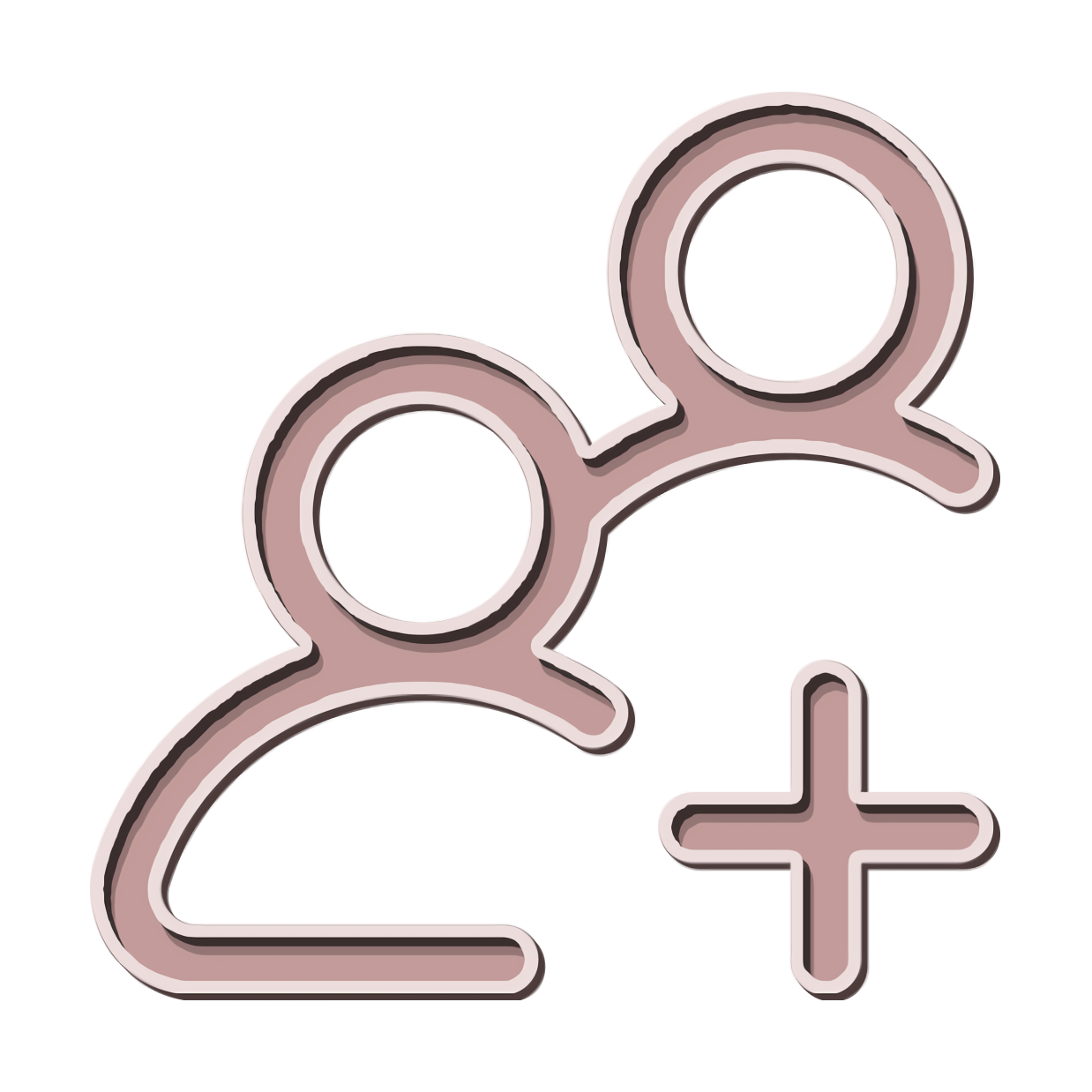 Add group icon Plus icon Teamwork icon Company Enterprise Social Commerce Marketing Service Business transparent bac