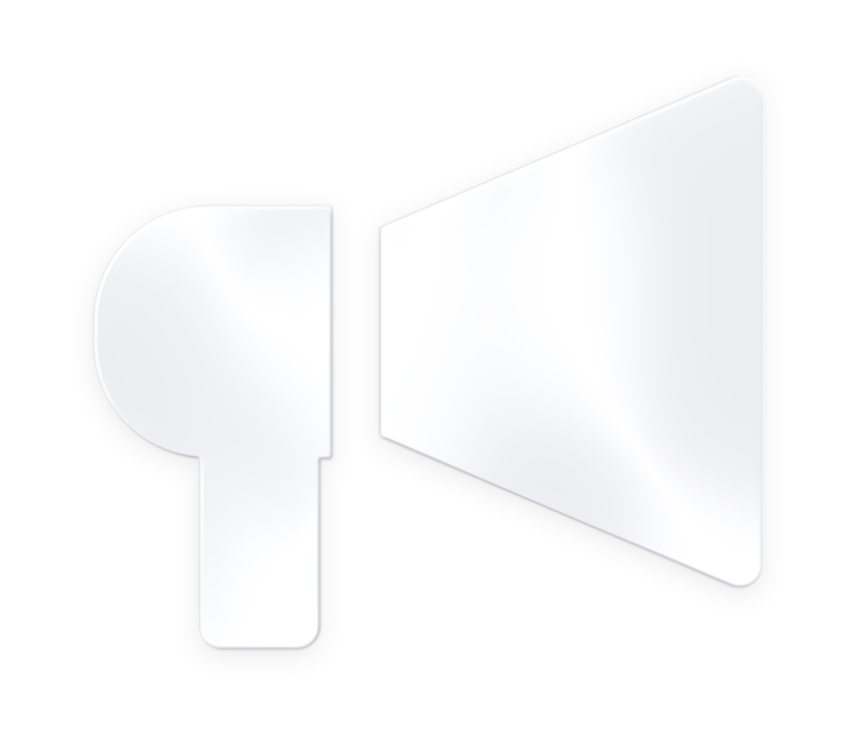 Announcement icon business icon chart icon Marketing Icon Seo Icon White Text Logo Light Rectangle t