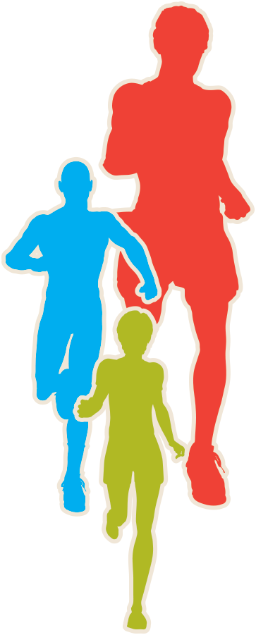 augusta market silhouette clip art running group