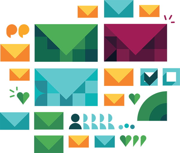 Avaus Marketing Consumer Illustration newsletter transparent bac