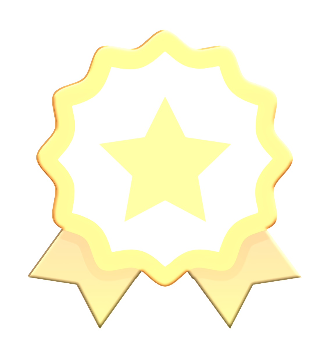 Badge icon Reward icon Digital Marketing icon Yellow Meter Star t