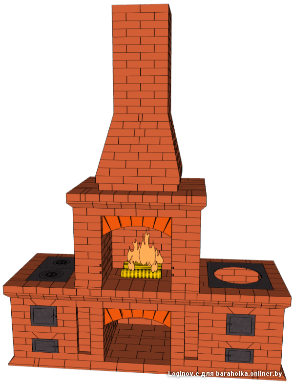 barbecue brick oven shashlik hearth flea market