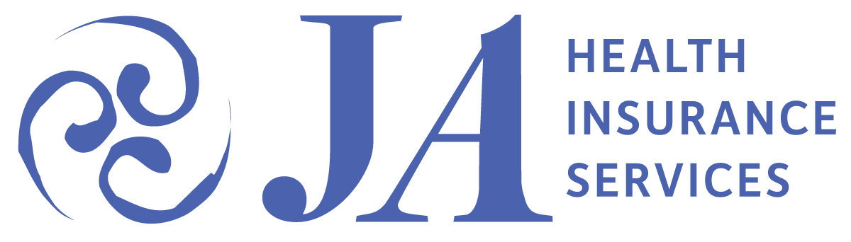 Blue JA Health Insurance Logo Emblem